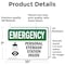 Signmission Personal Eyewash Station Inside With Symbol, 10 in W x Rectangle, Vinyl Decal OS-2PACK-EM-D-710-L-10405 - alternate 3